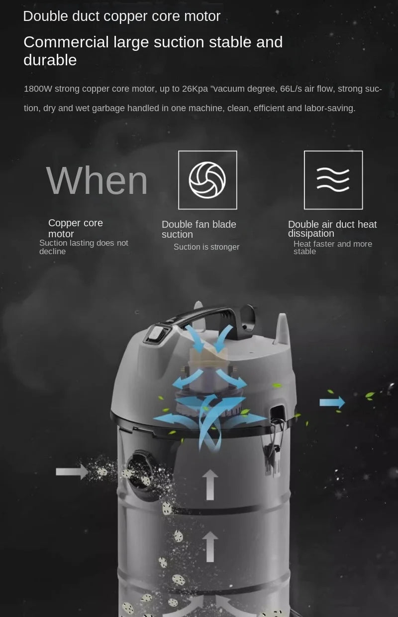 Germany karcher karcher household and commercial vacuum cleaner, bucket type wet and dry metal dust bucket NT20/1