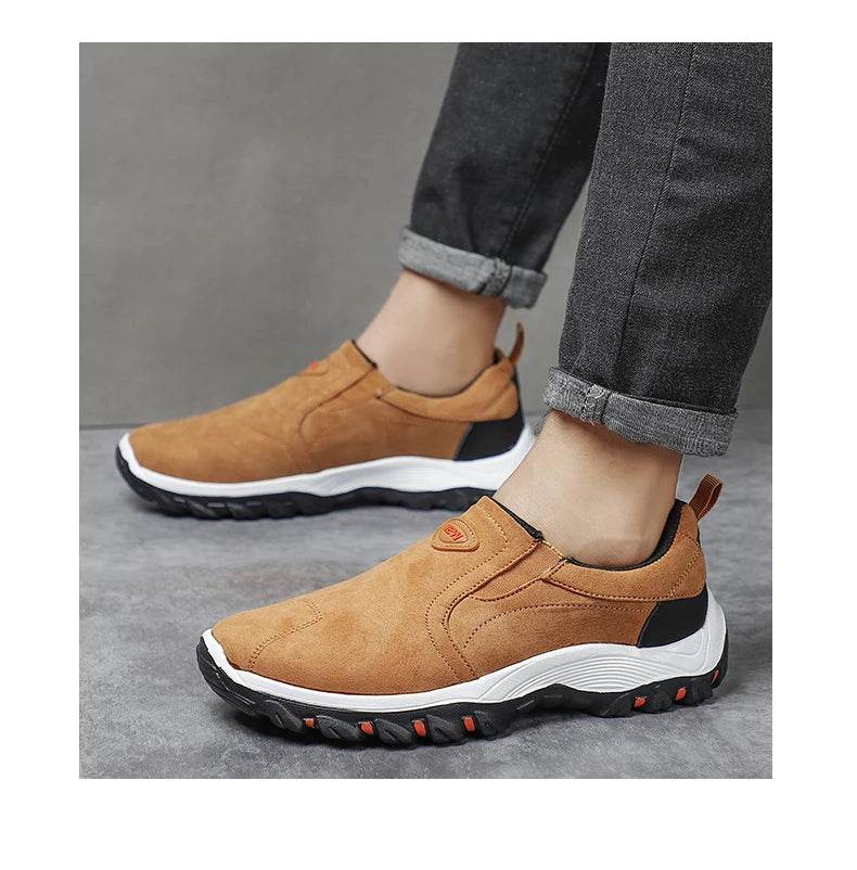 Men Shoes Comfortable Casual Shoes for Men Walking Sneakers Slip On Loafers Men Lightweight Moccasin Male Footwear - AIAZ