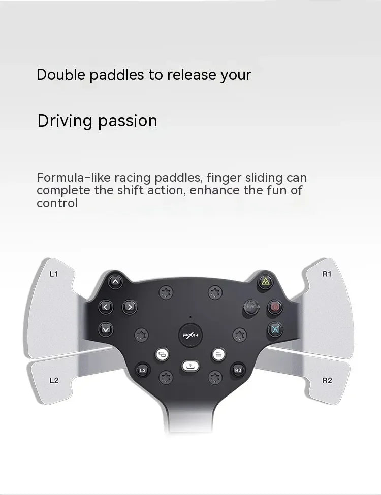 Pxn V10 Steering Wheel Gaming Controller Wired Force 900 Rotation Game Steering Wheel For Ps3/Ps4/Switch/Xbox Man Gifts Custom