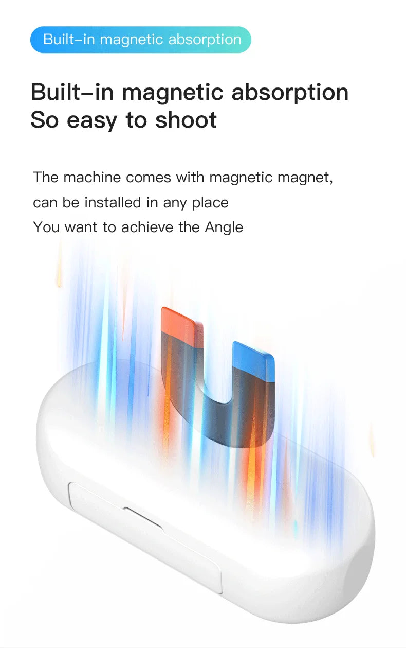 Wireless WiFi 4K UltraHD Mini Portable POV Camcorder Waterproof Magnetic Action Cam Bike Car Vlog Camera Outdoor Sports Recorder