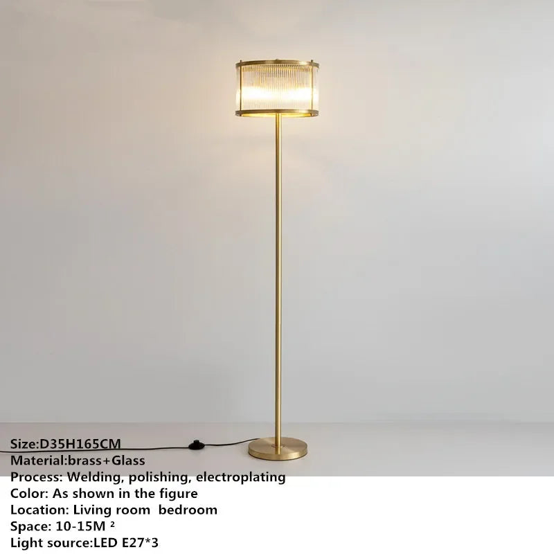 TEMAR Nordic Brass Table Lamp Modern Luxurious Living Room Bedroom LED Originality  Desk Light