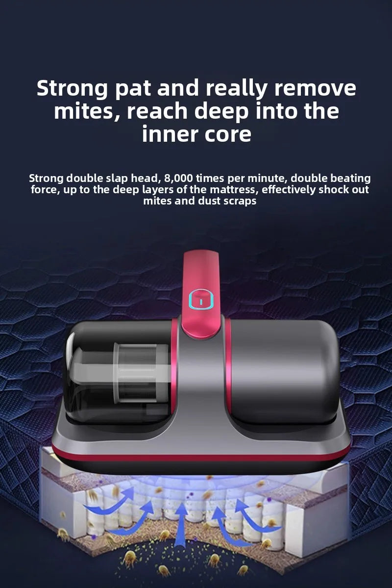 Mite Remover Household Bed Vacuum Cleaner Wireless Suction Bed Sterilizer Large Suction Remove Mites Pregnant Women and Children