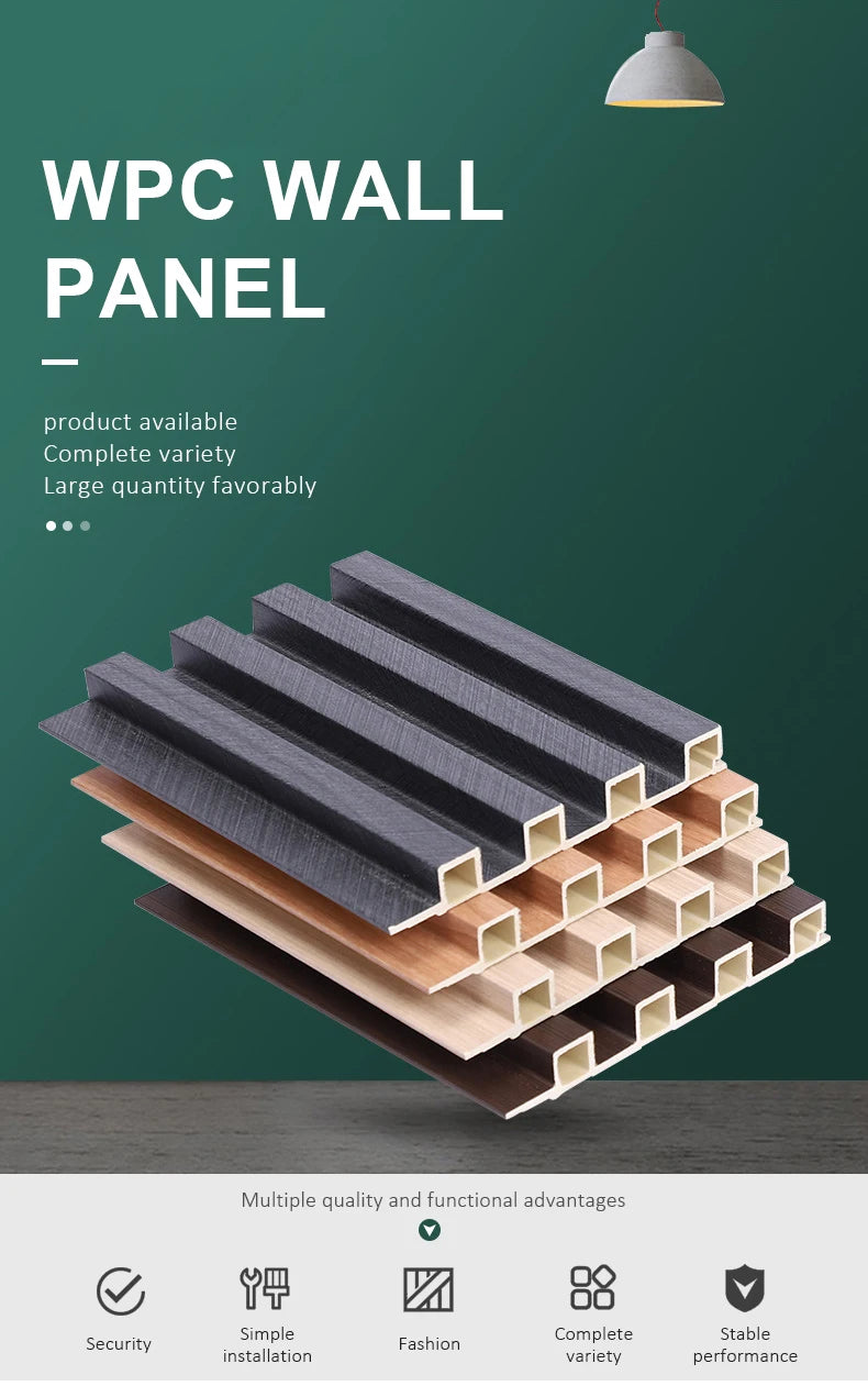 PVC grate wallboard WPC Great Wall board for interior decoration sold by the manufacturer