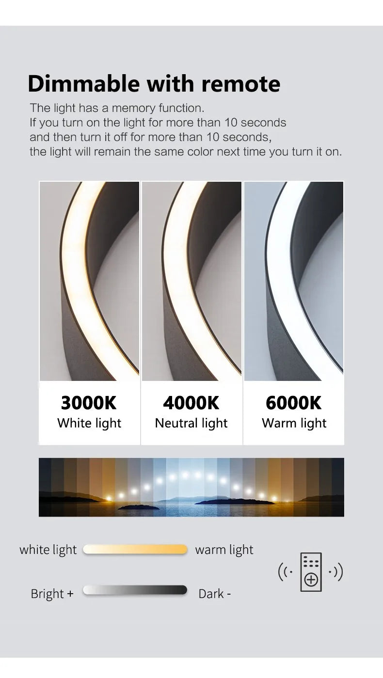 Ceiling chandelier Pendant light Chandeliers for dining room LED Bedroom living room nordic home decor Modern Round ring lamps