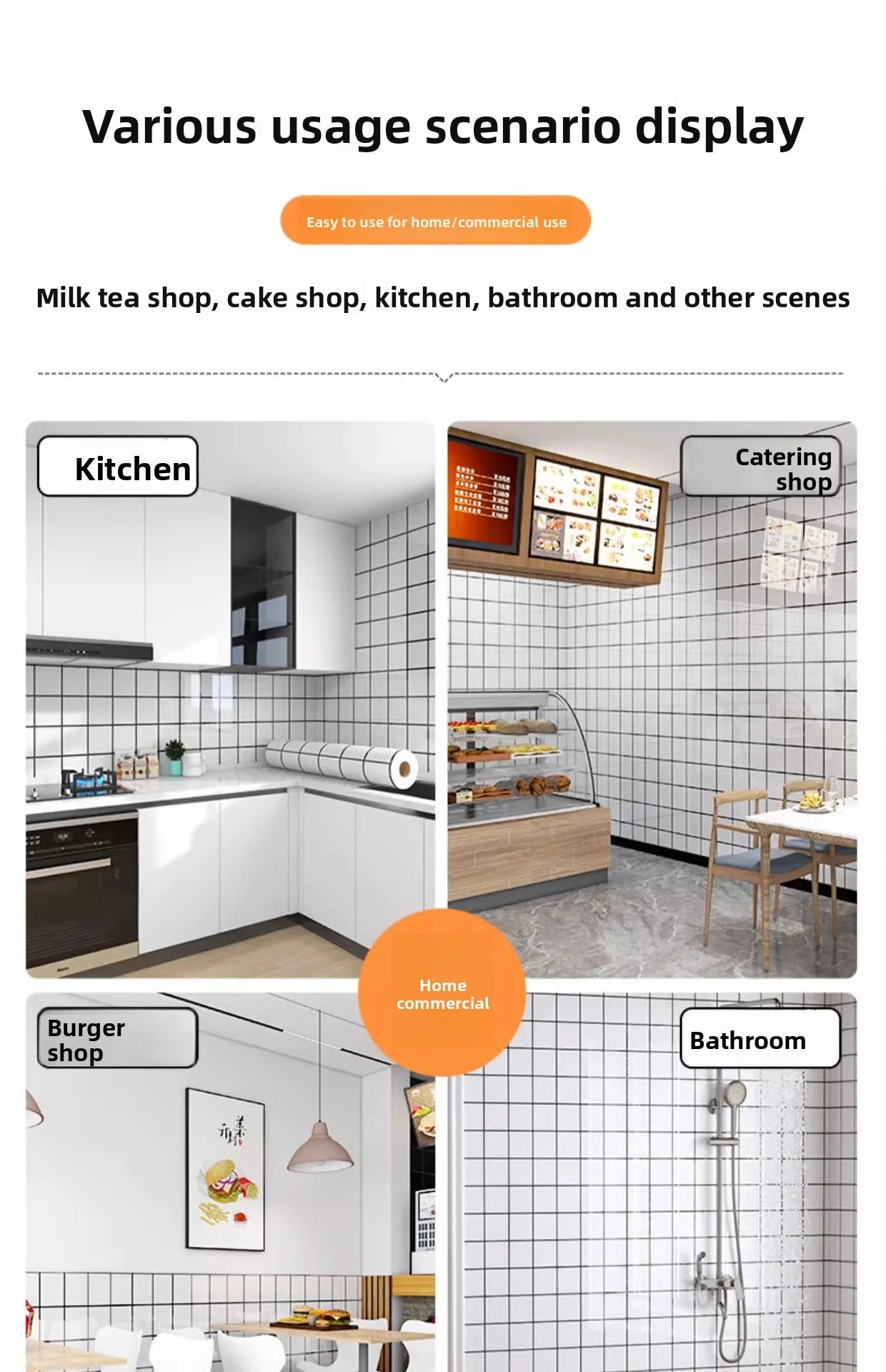 Self Adhesive Thick Wallpaper Marble Effect Wall Sticker Waterproof Wall Covering for Living Room Bedroom Home Decoration