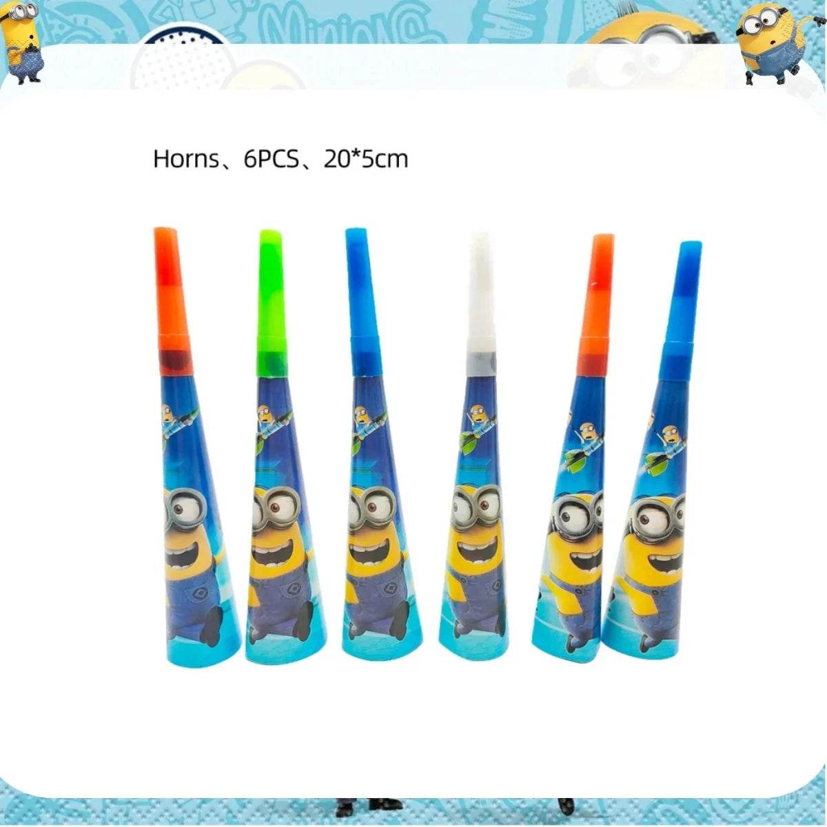 Big Eye Yellow Man Birthday Party Supplies Set - Disposable Tableware Tablecloth Plate Cup Balloon for Boys & Girls Baby Shower - AIAZ
