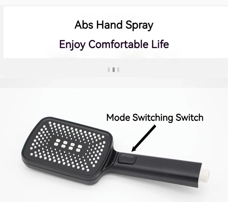 Bathtub Shower Faucet Single Handle Spout Mixer Tap With Hand Shower Wall Mount Platform Bath Mixer Water Faucet Wall Mounted