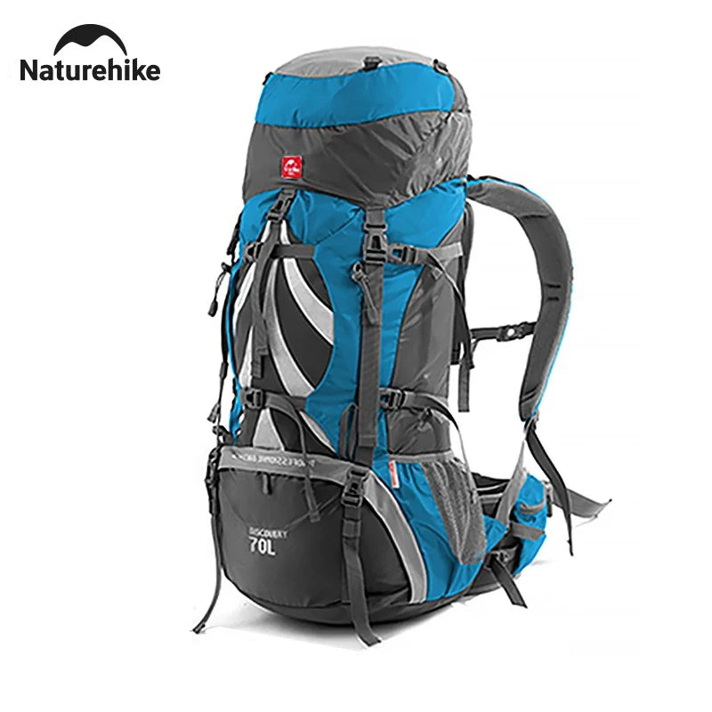 Naturehike 70L Camping Backpack Ergonomic Large Capacity Hiking Bags For Man With Rain Cover Outdoor Travel Trekking Backpacks