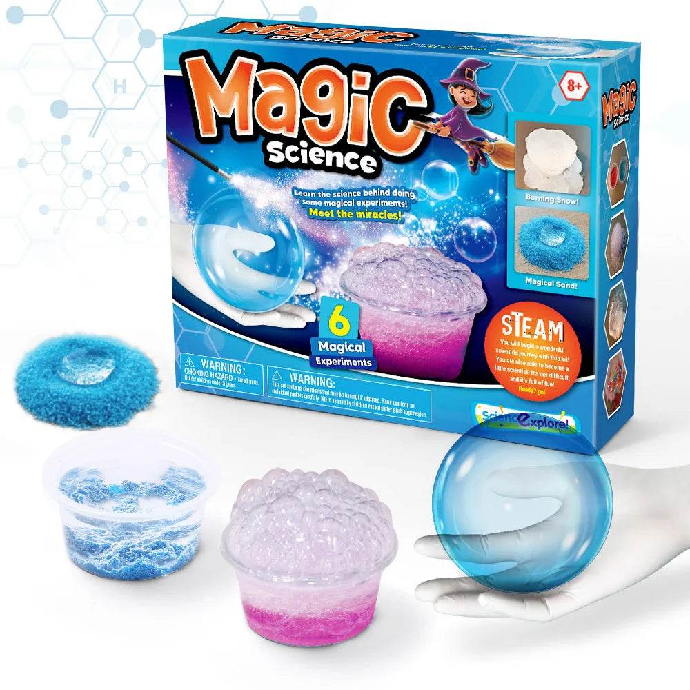 9 SET Science Experiment Kit Magic Science TOY Handmade DIY Soap Puzzle STEM TOYS for Kids Funny Science experiment Explore Gift - AIAZ