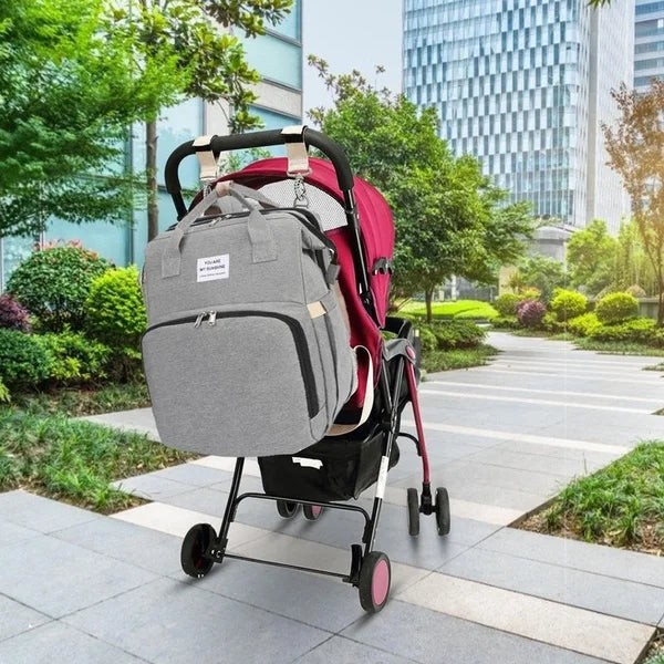 Mommy Bag Outdoor Bottle Carrier Diaper Bag Multi-functional Extended Bag Baby Seat Sleep Feeding Bag Large Capacity Backpack