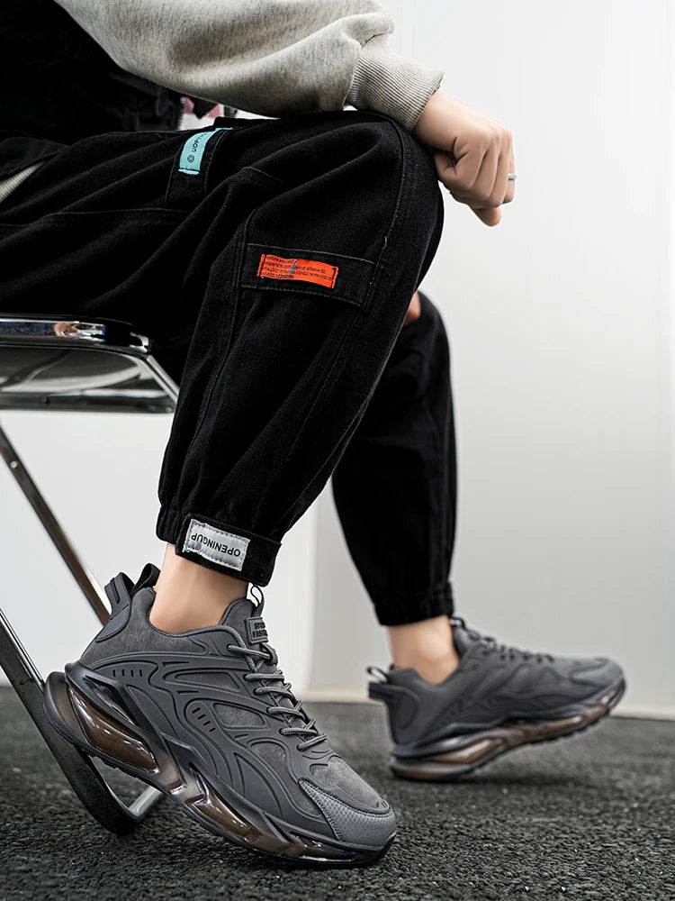 Men Shoes 2025 Casual Walk Air Cushion Marathon Breathable Lightweight Women's Comfortable Athletic Nonskid Sneakers - AIAZ