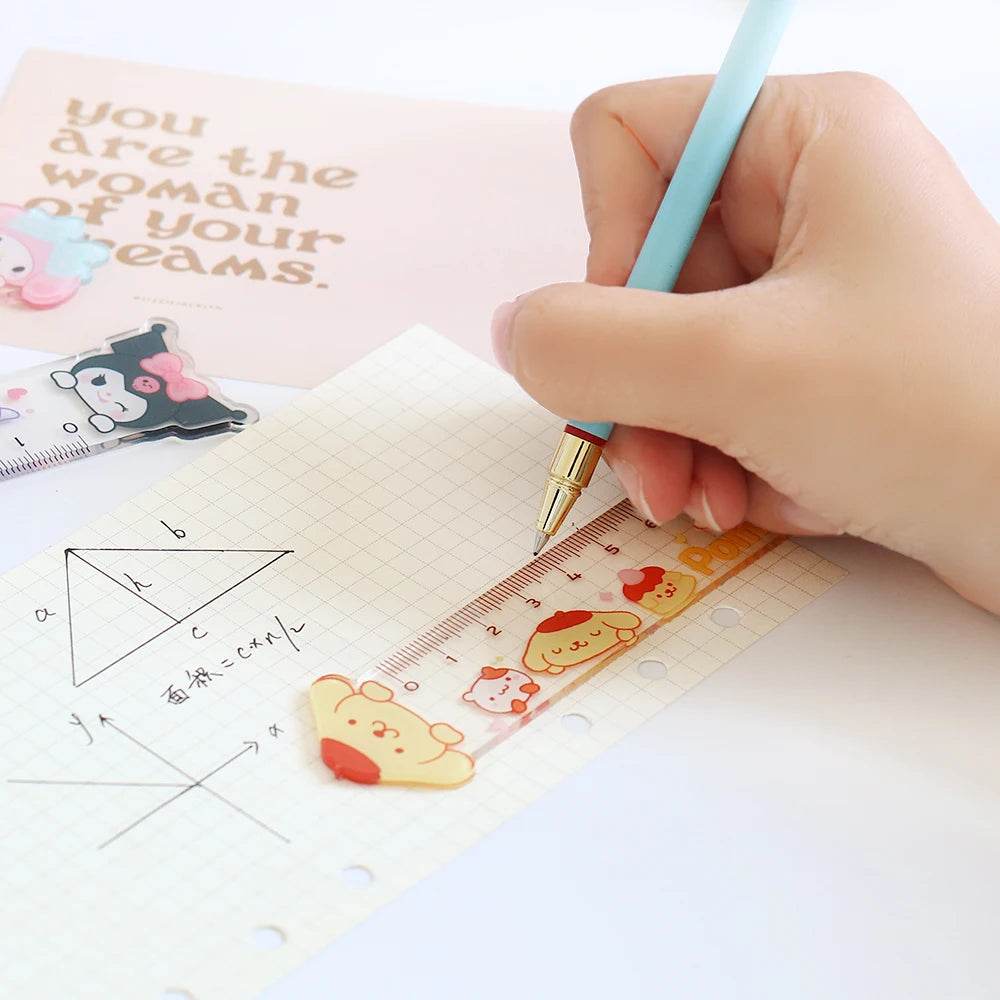 15cm Cute Ruler School Supplies Kawaii Accessories Drawing Tool Korean Stationery Fournitures Scolaires Student Regla Ruler - AIAZ