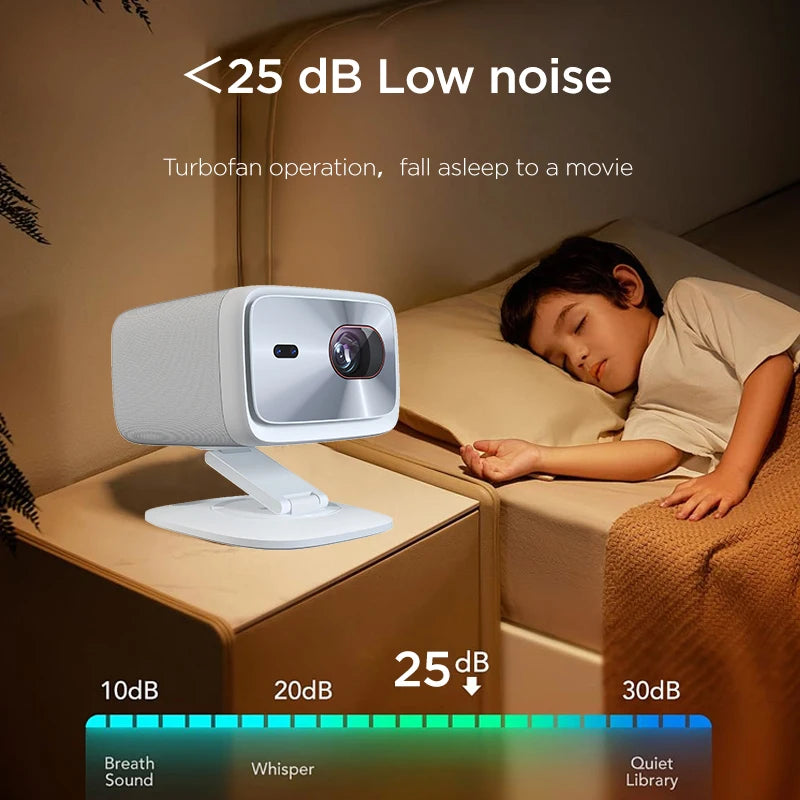 LENOVO 100P Full HD 1080P Projector 4K Smart Bluetooth WiFi 6 3000ANSI Auto Focus Home Theater Cinema High Brightness Projectors