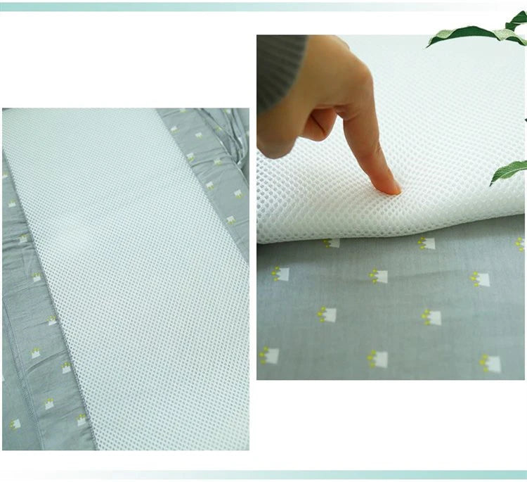 Summer Universal Breathable Crib Bumper Fashion Printed Pattern Kids Bedding Set High Quality Soft Skin-Friendly Newborn Sheets