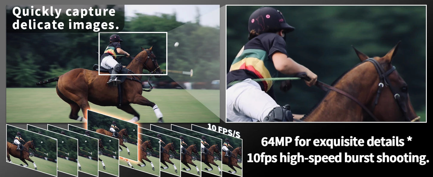 NBD 64MP Digital Cameras for Photography, 16X Optical Zoom Camera with WiFi & App Control,5K Camera with 180°Flipable Screen