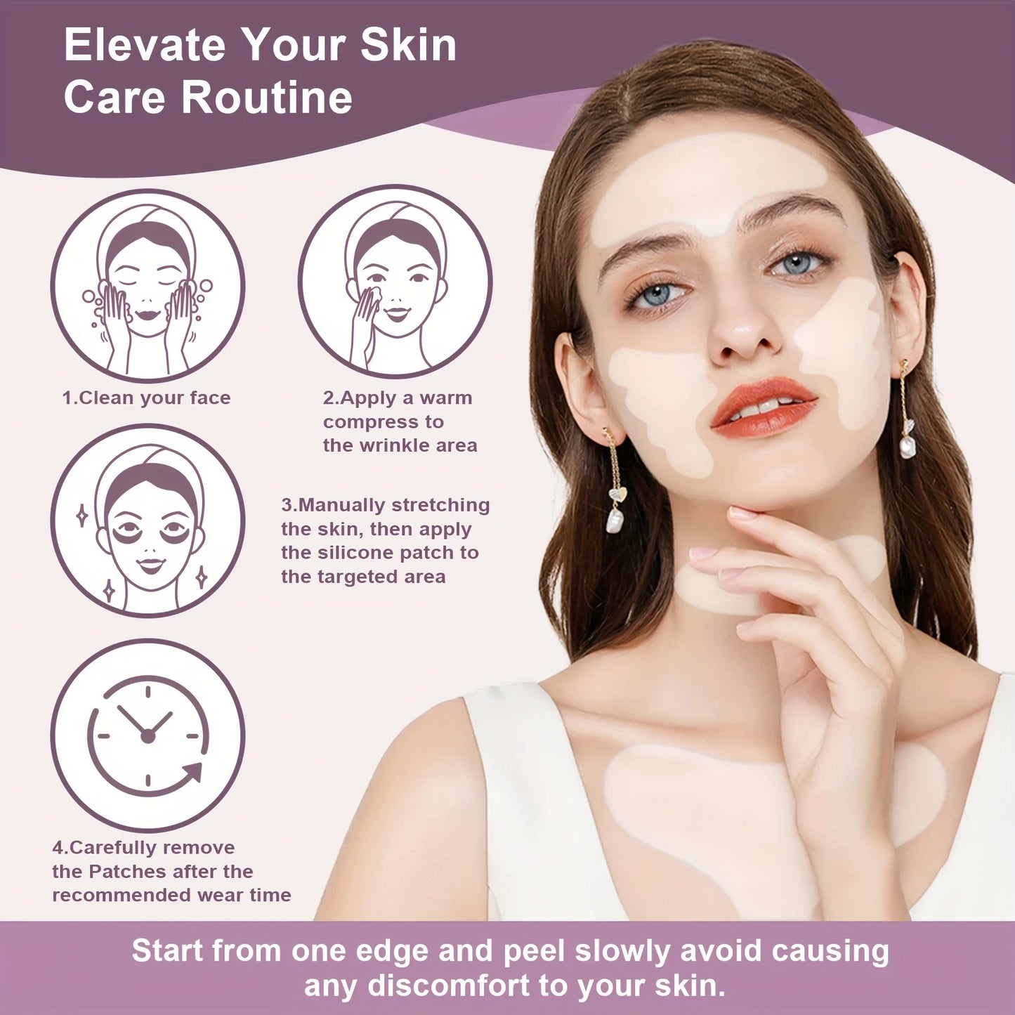 Silicone Face & Neck Lift Patches Anti Rimpel Pads Wrinkle Removal Sticker Face Forehead Neck Eye Sticker Pad Lifting Care