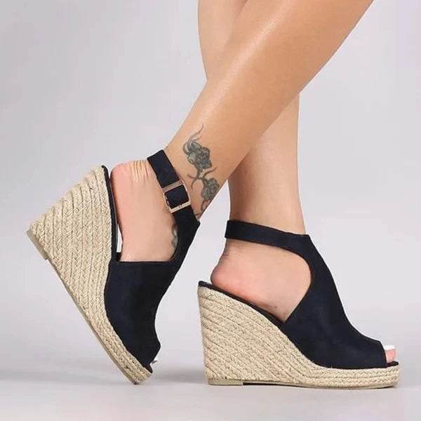 Platform Sandals Woman Wedges Summer Women's Shoes 2024 Dress Slides Gladiator Mules Espadrilles Elegant Luxury Fashion Medical - AIAZ
