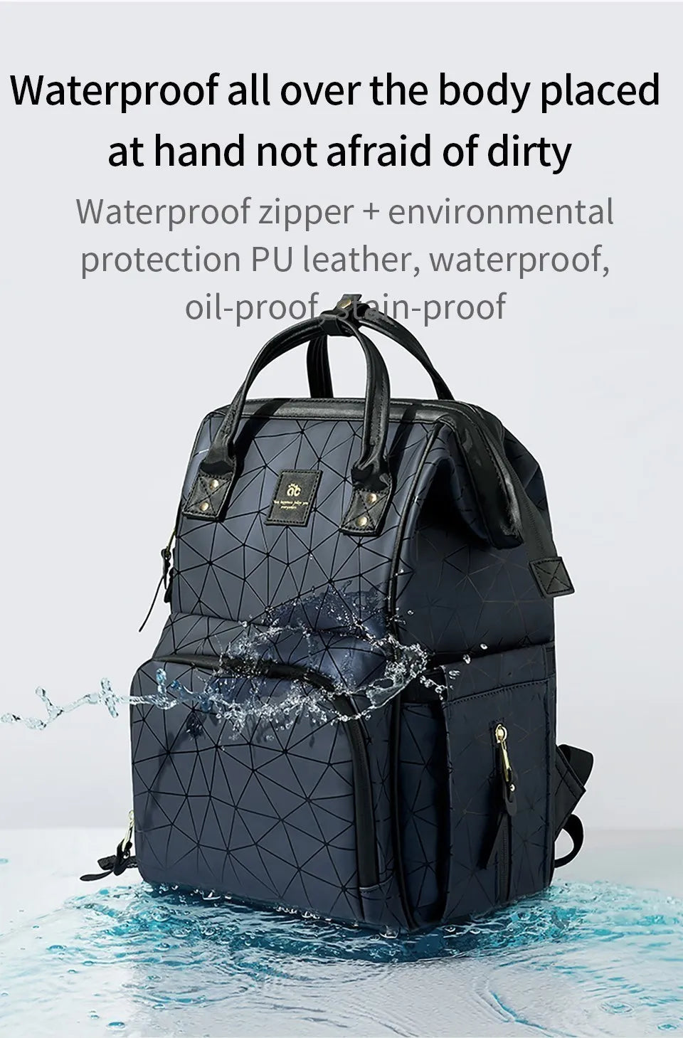 AIBEDILA Mommy Bag Waterproof Large Capacity Fashionable and High Quality Supplies Supplies for Pregnant Women Babies Backpacks