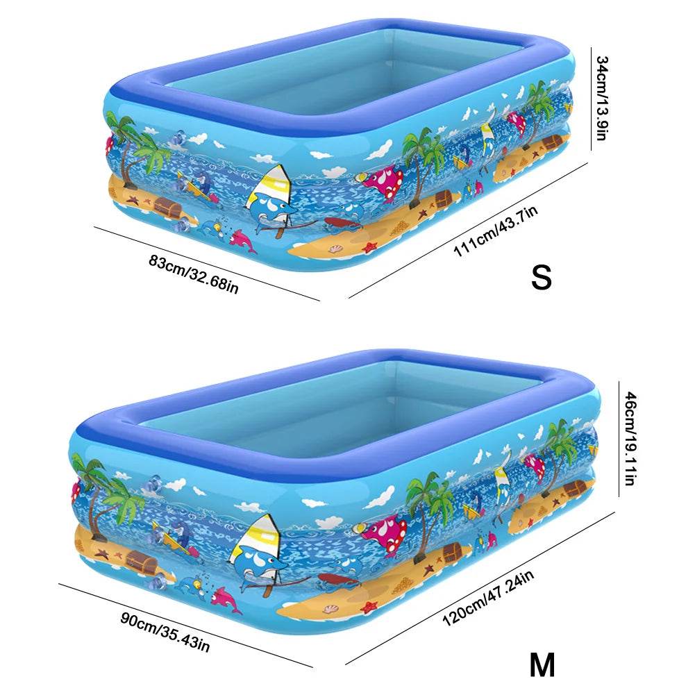 Inflatable Swimming Pool Baby Swimming Pools Removable Indoor Outdoor Swimming Pools Children Summer Pool Toys for Pool Party - AIAZ