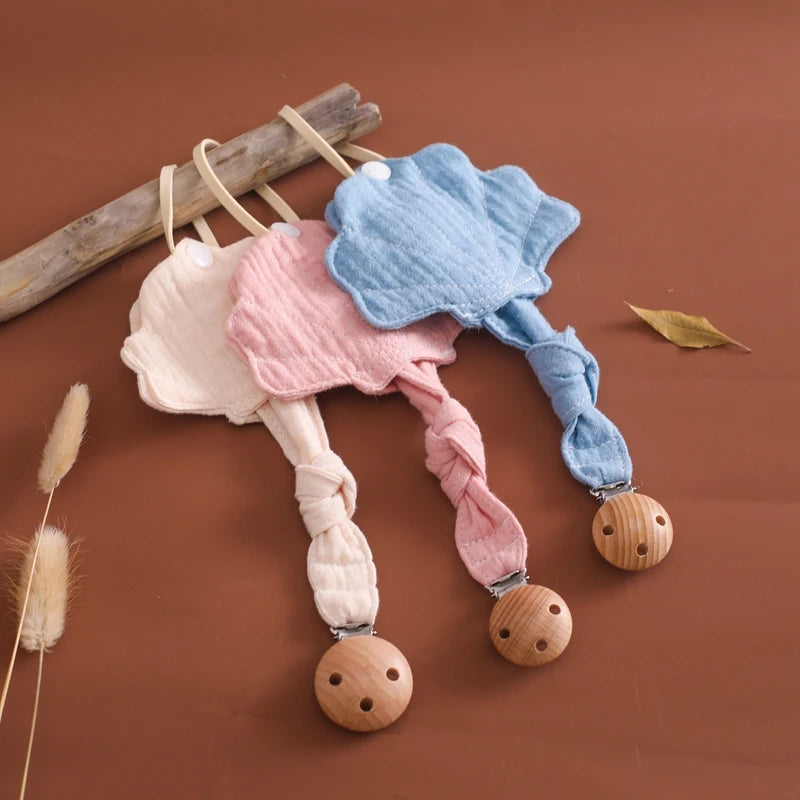 Baby Silicone Pacifier Clip Infant Newborn Sea Shell Shape Pacifier Chain Dummy Nipple Holder Clips Baby Pacifier Storage Box