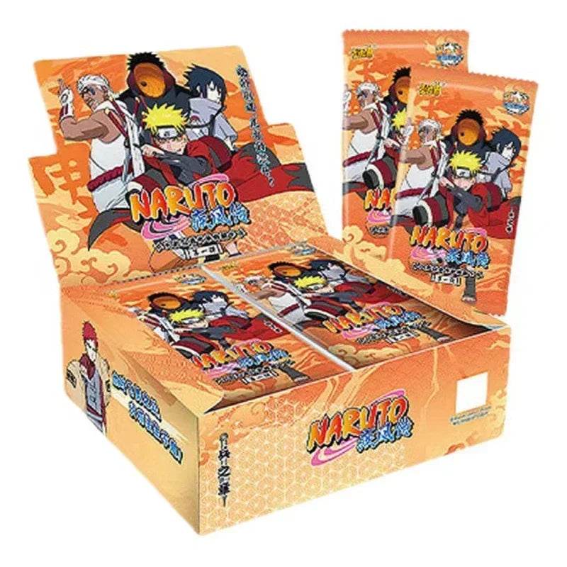 KAYOU Genuine Naruto Cards Box Anime Figure Card Booster Pack Sasuke Collection Flash Card Toy Birthday Christmas Gift for Kids - AIAZ