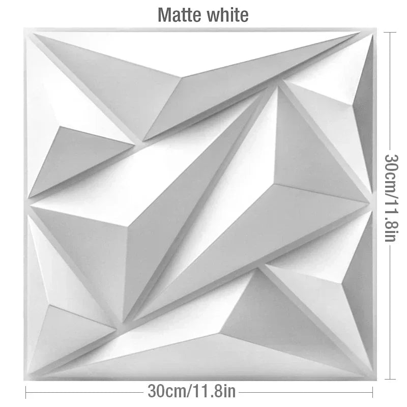 30cm house wall renovation geometric 3D wall panel non-self-adhesive 3D wall sticker art tile 3d wallpaper room bathroom ceiling