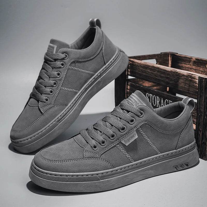 Men's Shoes 2025 New Spring Work Safety Shoes, Anti-slip, Wear-resistant, Versatile Casual Sports Work Shoes, Men's Board Shoes - AIAZ