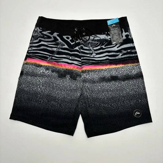 Brand Summer Printed Rusty Men's Shorts Surf Swim Trunks Lightweight Quick-dry Man Bermuda Beach Boardshorts Stretch with Pocket