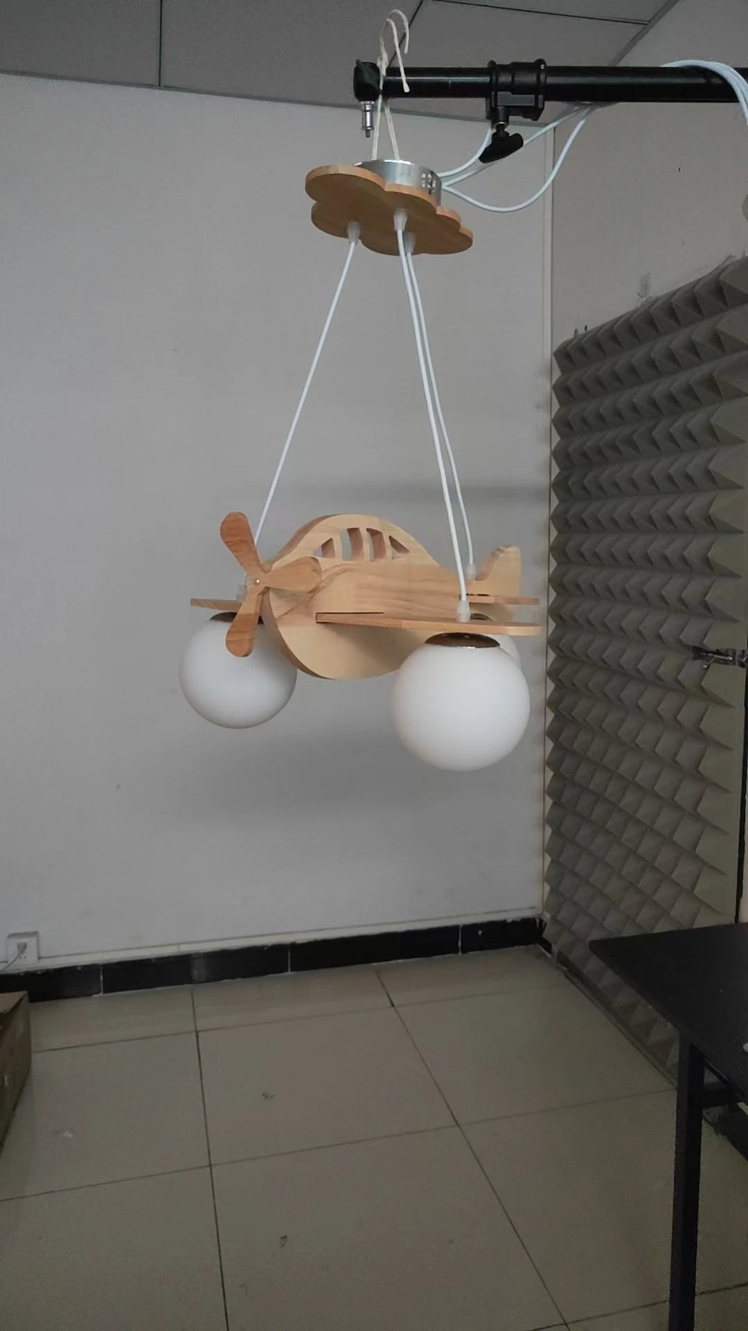 Wooden Handmade Aircraft Hanging Pendant Lights For Bedroom Children Room Decor Suspension Lamps Excluding Light Bulbs