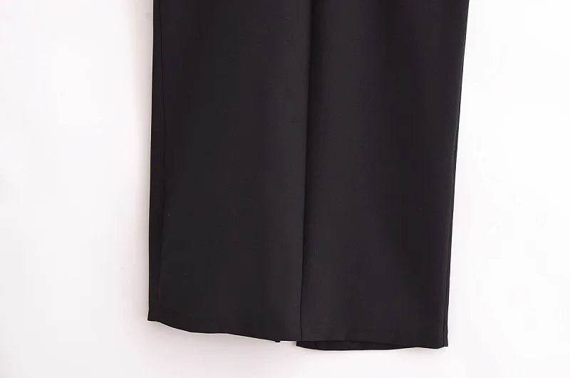 MUJER 2025 Womens Dresses Black Office Long Dresses for Women Spring Sleeveless Midi Dress Woman Belt Button Women's Dress Vest - AIAZ