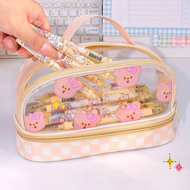 Pencil Cases For Girls School Supplies Pencil Pouch Trousse Scolaire Large Capacity Pencilcase Estuche Escolar Cute Pencil Case - AIAZ