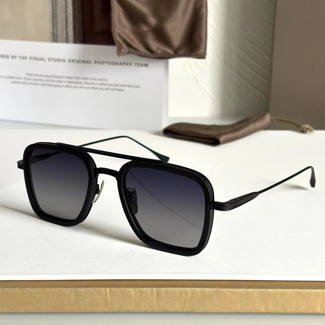 DT FLIGHT 006 Luxury Mens And Womens Sunglasses Top Quality 18K Designer Eyeglasses Acetate UV400
