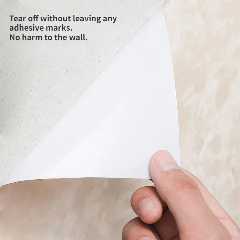 20 Meters Adhesive Wallpaper Bathroom Waterproof Stickers Toilet Wall Renovation Formaldehyde-Free Kitchen Decor Wall Stickers