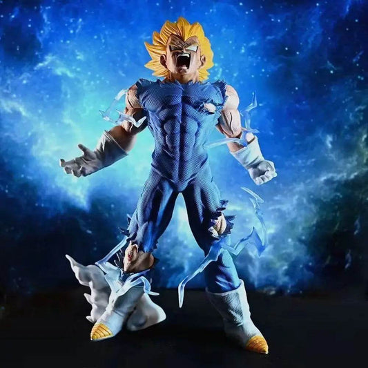 27cm Dragon Ball Self Destructing Vegeta Demonized Vegeta Action Figurin Model Pvc Statue Doll Statue Model Collection Toys Gift - AIAZ