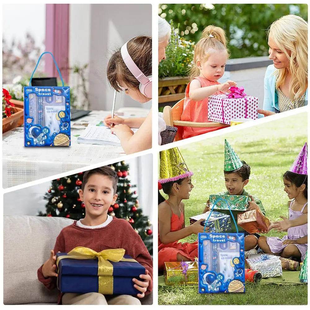 Kids Animals Style Stationery Set 6PCS School Supplies Package Back to School Stationery Pack for Kids Children Girls Boys - AIAZ
