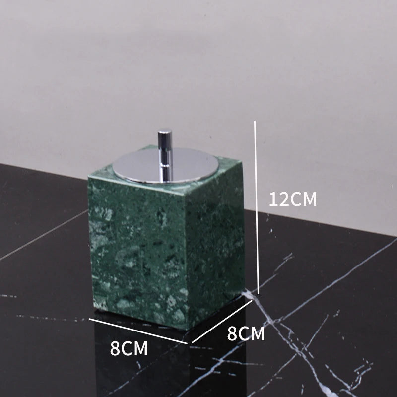 Indian Green Natural Marble Bathroom Accessories Retro Soap Dispenser Soap Dish Toothbrush Holder Tissue Box Bathroom Set