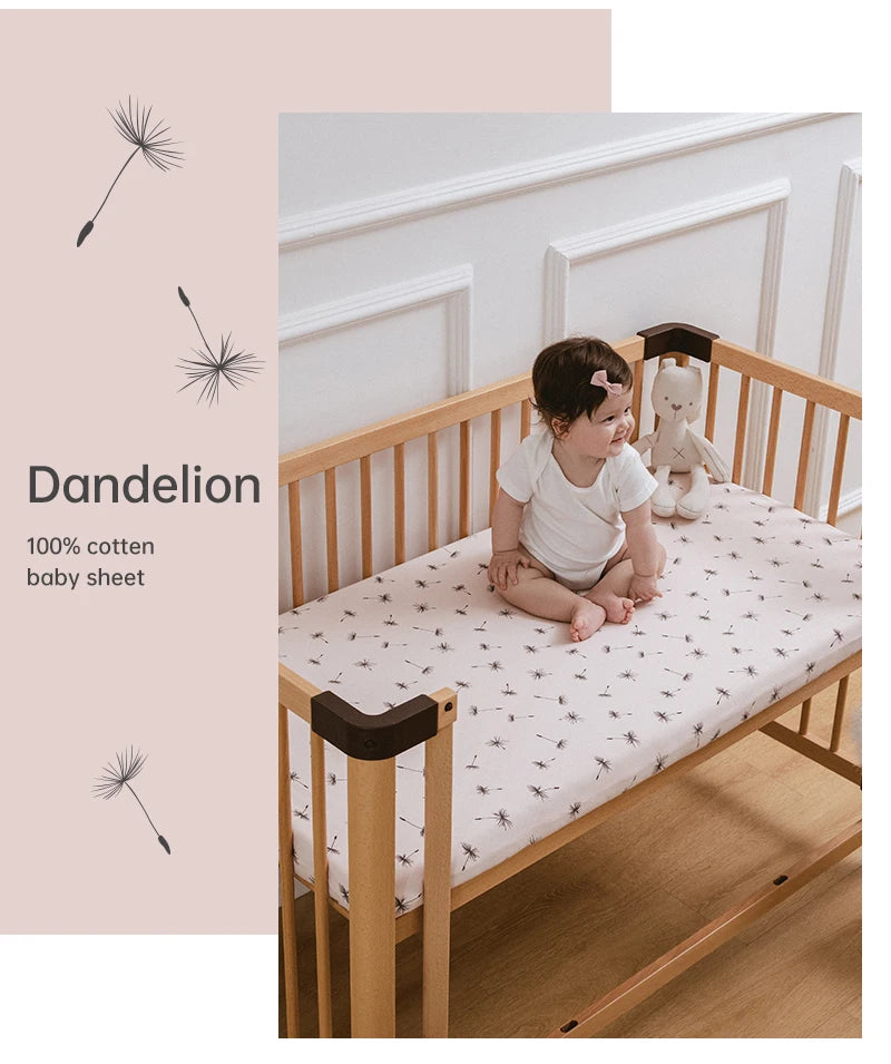 Baby Bedding Sets Crib Sheets 140*70Cm Infant Mattress Protector Baby Sheet Fitted 100% Cotton Soft Winter Warm Cot Cover