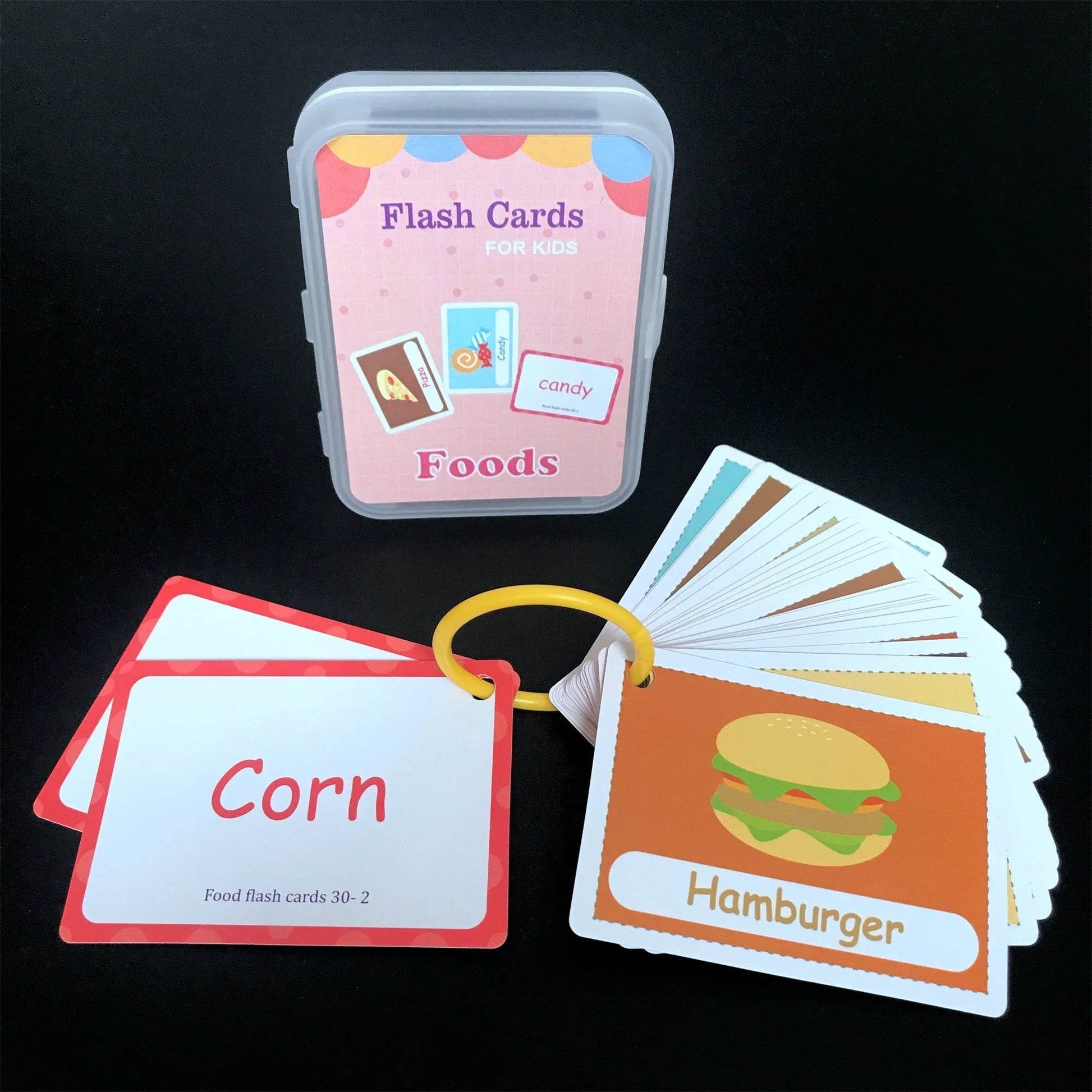 Kids English Words Learning Flashcards Reading Enlightenment Cards Home School Educational Toys Montessori Teacher Teaching Aids - AIAZ