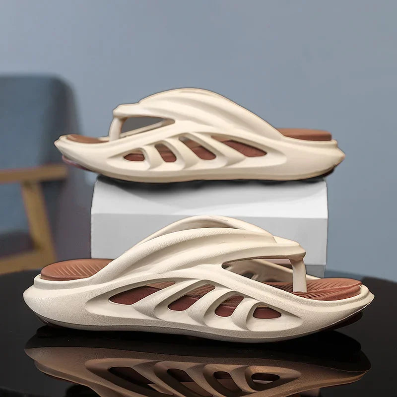 Summer New Men's Slippers Flip Flops Outdoor Indoor Comfortable Soft Slides Casual Shoes Men Beach Sandals Male Slippers