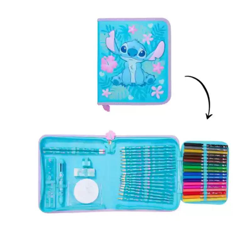 Genuine Smilgle Stitch Backpack Large Capacity For Primary And Secondary School Students Cartoon Lunch Bag Water Bottle Gifts - AIAZ