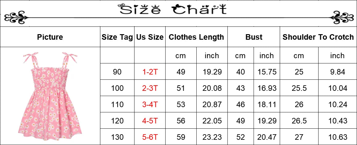 2025 Summer Girls Pure Cotton Print Dress For 2-6Years Children Fashion Floral Dress Kids  Suspenders Dress Casual Sundress