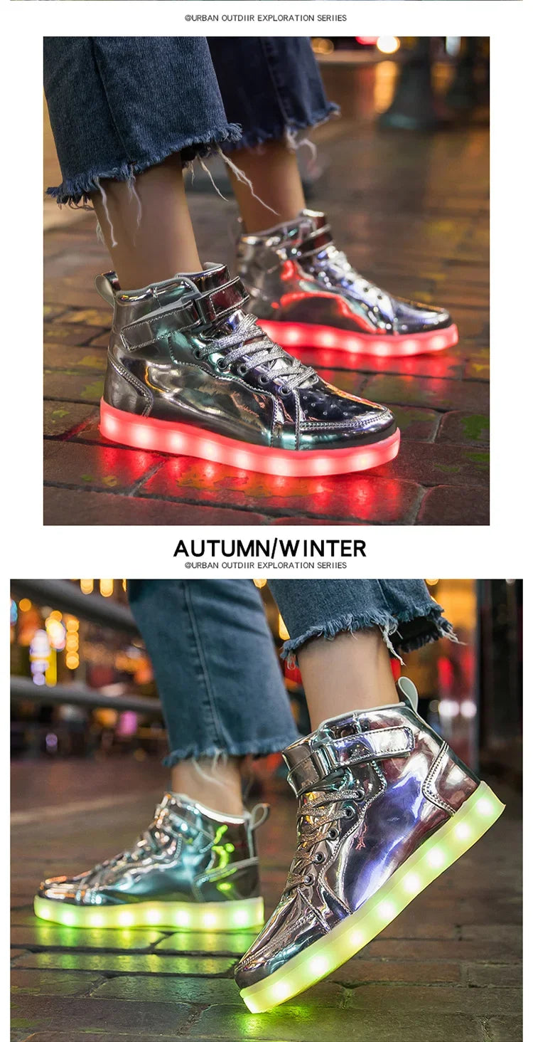 Size 25-40 Children Glowing Sneakers Kid Luminous Sneakers for Boys Girls Led Sneakers With Luminous Sole Lighted Shoes Men