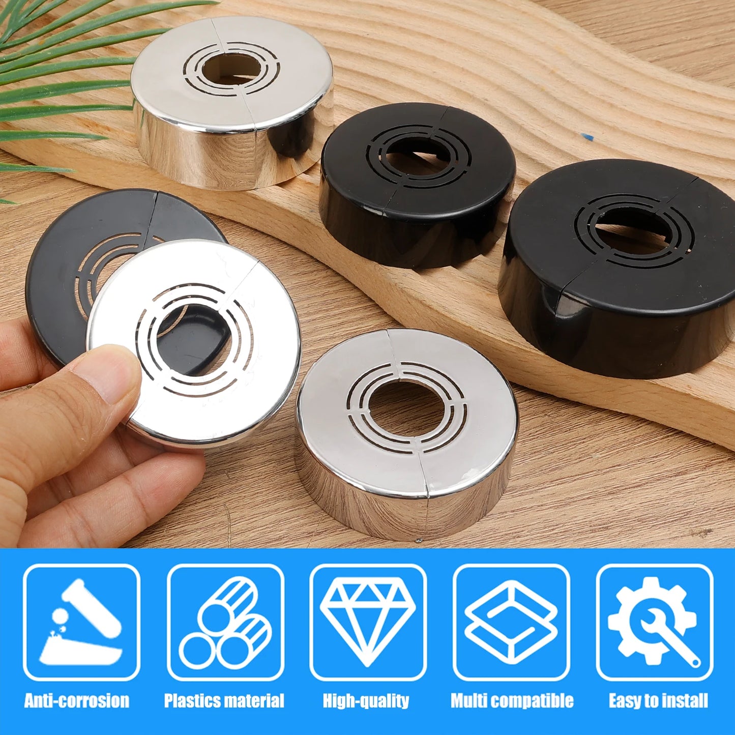 Faucet Decorative Cover Plastic Water Pipe Connector Wall Covers Heighten Valve Panel Shower Kitchen Bathroom Tap Accessories