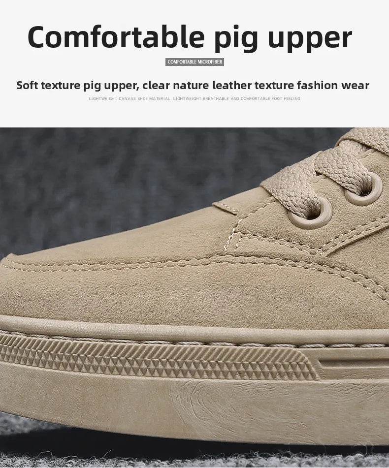 Men's Shoes 2025 New Spring Work Safety Shoes, Anti-slip, Wear-resistant, Versatile Casual Sports Work Shoes, Men's Board Shoes - AIAZ