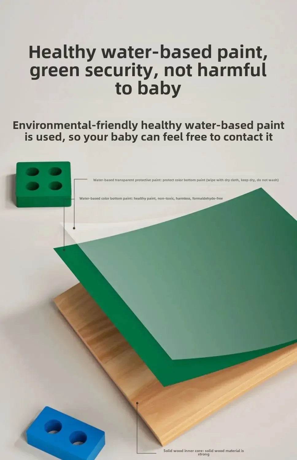 For montessori educate Wooden Sorting Stacking Toys Puzzle for Toddlers and Kids Preschool Fine Motor Skill Toy for 1 Years - AIAZ