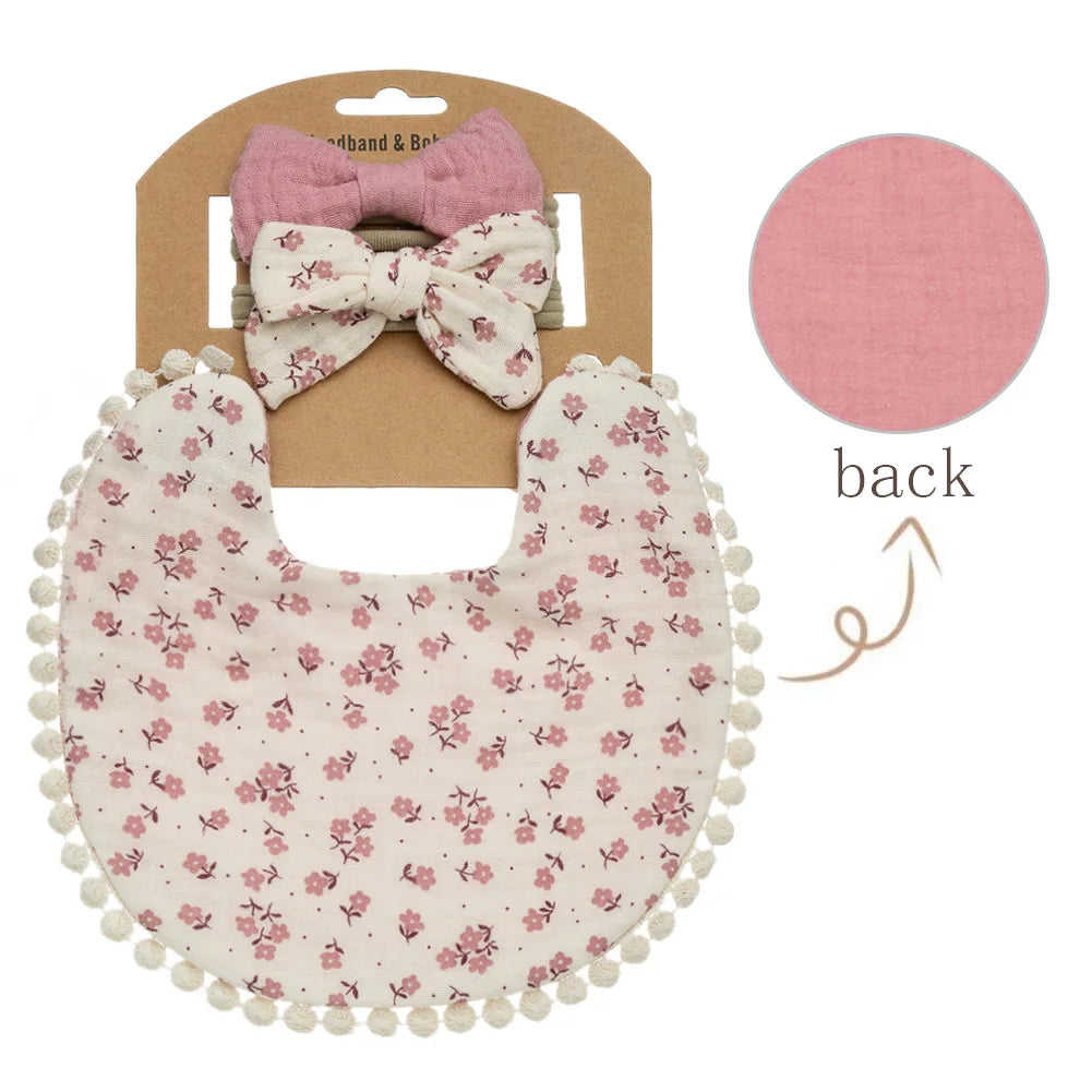 Personalized Custom name Embroidered Newborn letter Nursery Baby Bibs burp cloth suit Cotton Gifts for Boy Girl  ﻿
