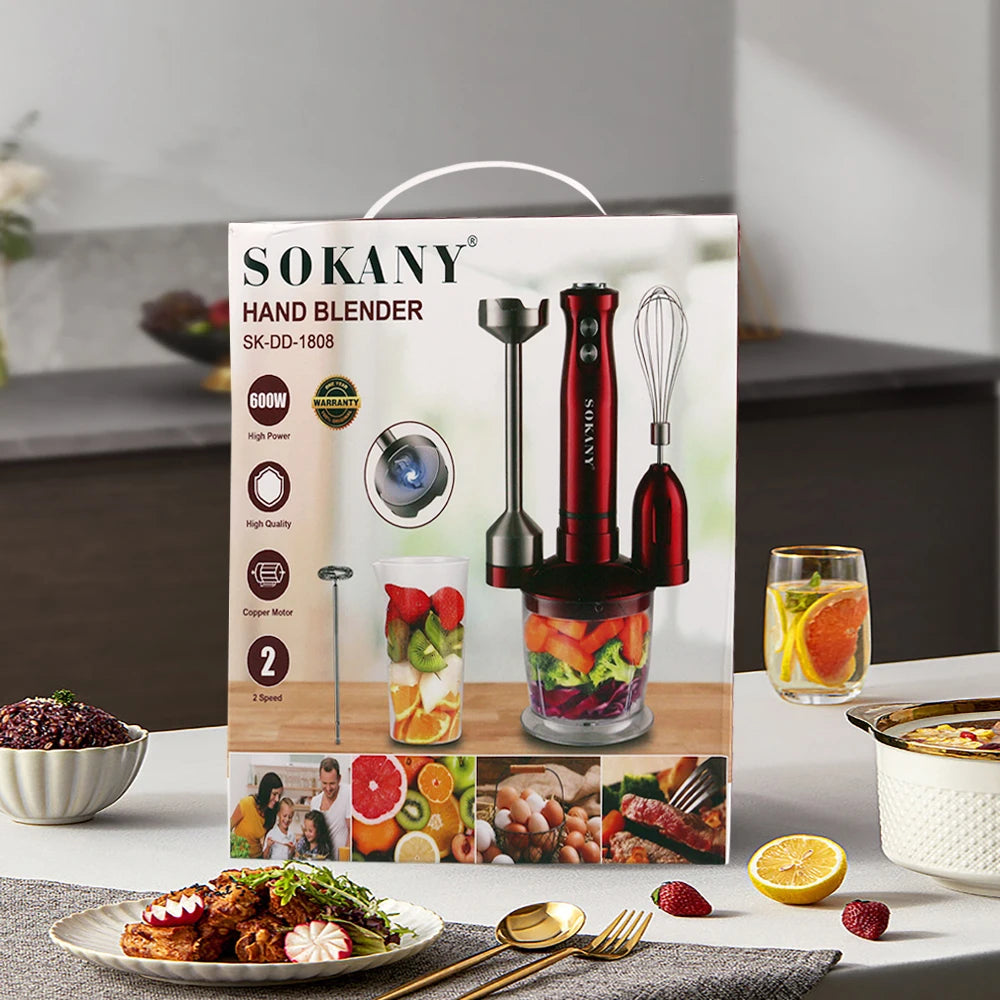 Kitchen Multifunctional Household Handheld Electric Mixer Cooking Stick Blender Is Suitable for Garlic, Flour, and Egg Beating