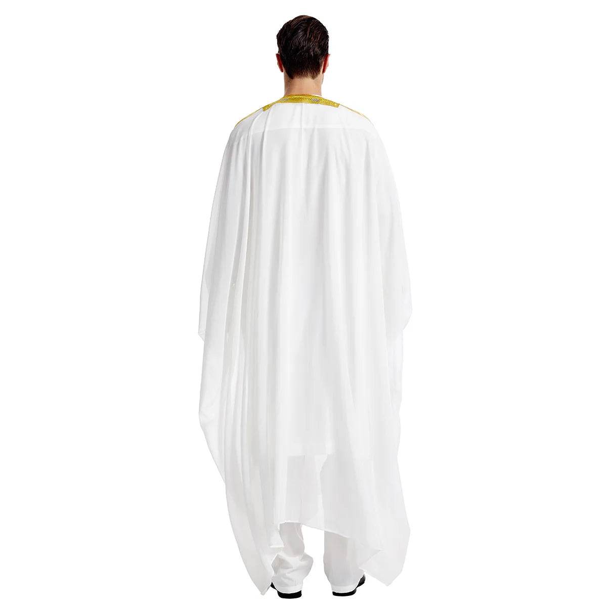 Islamic Clothing Men Robe Arabic Costumes Kaftan Muslim Man Moroccan Casual Long Dress Striped Middle East National Costume - AIAZ