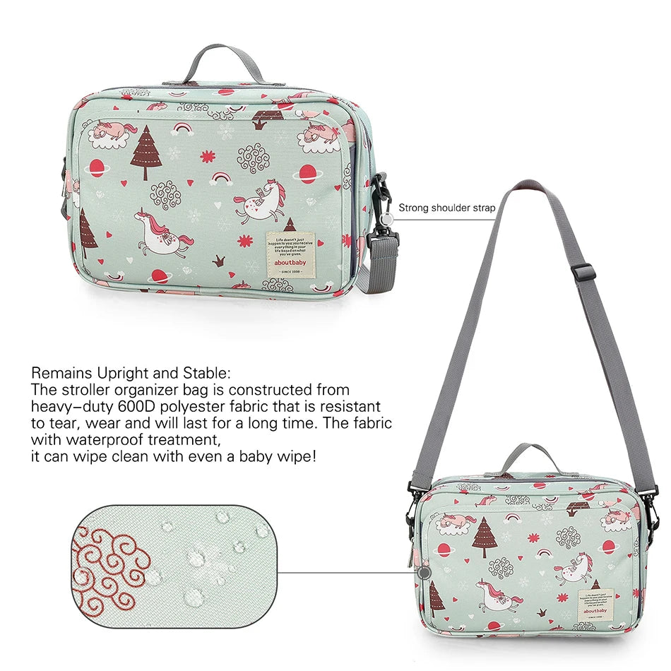 Women Multi-functional Messenger Bags Outdoor Waterproof Stroller Hanging Bag Baby Diaper Bags Adult Casual Cartoon Shoulder Bag