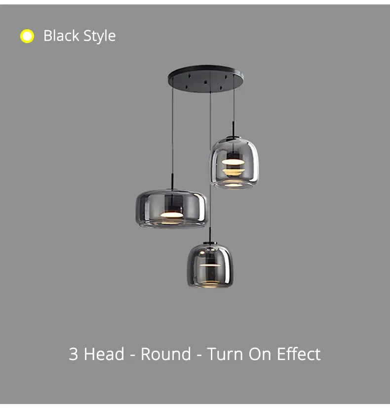 Nordic Glass Restaurant Pendant Lamp Simple Bar Hanging Lamp Dining Room Table  Ceiling Light